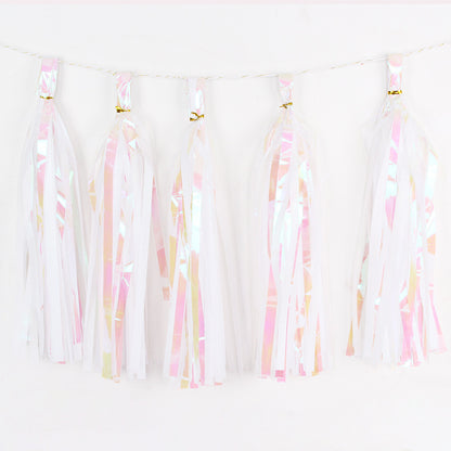 Mermaid Party Summer Party 1th 2nd 3rd Birthday Party Hawaii Party Tassels Decor Colourful Garland for Home Kids Favor Decor