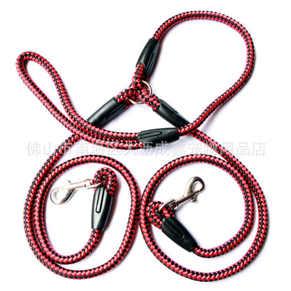 Corde de Traction à Double extrémité pour promener le chien, corde de Traction à Double extrémité un Plus deux collier de laisse, fournitures pour animaux de compagnie, collier pour chien