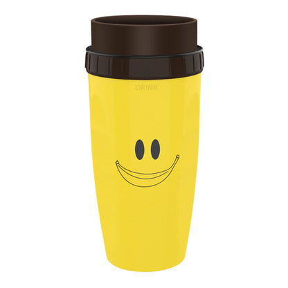 No Cover Twist Cup Rese Bärbar Cup Dubbelisolering Tumbler Halm Sippy Vattenflaskor Bärbar För Barn Vuxna