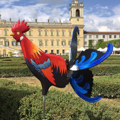 Summer Home Vacation - Rooster Windmill Garden Decor