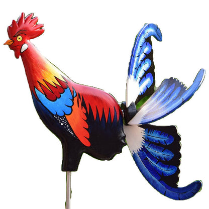 Summer Home Vacation - Rooster Windmill Garden Decor