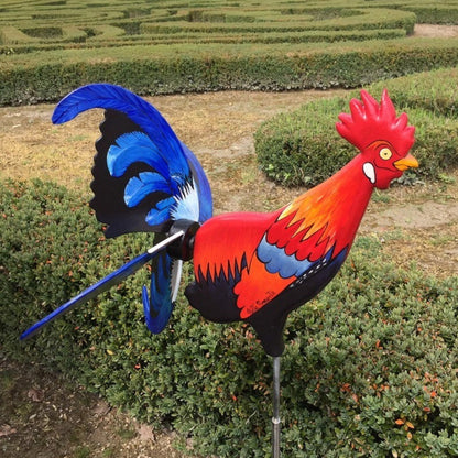 Summer Home Vacation - Rooster Windmill Garden Decor