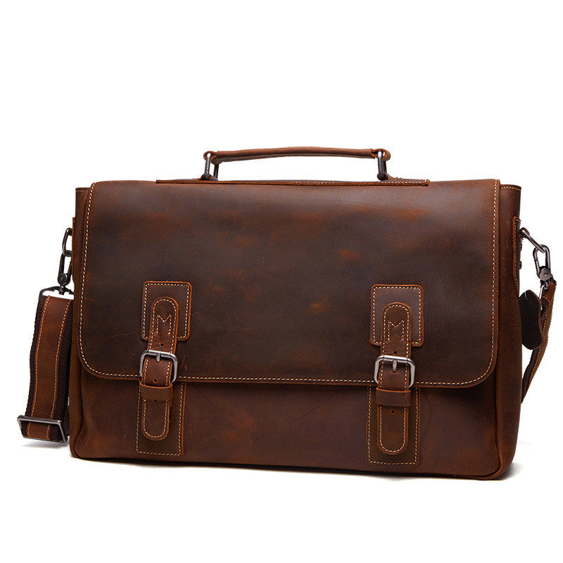 Business Men's Briefcase Leather Men's Bag