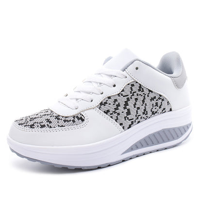 Flying Woven Leather Shoes | Sport & Student Platform Shoes for Women