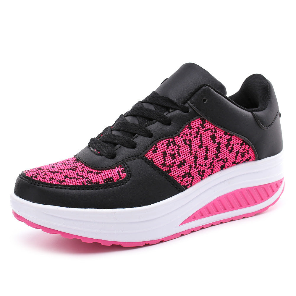 Flying Woven Leather Shoes | Sport & Student Platform Shoes for Women