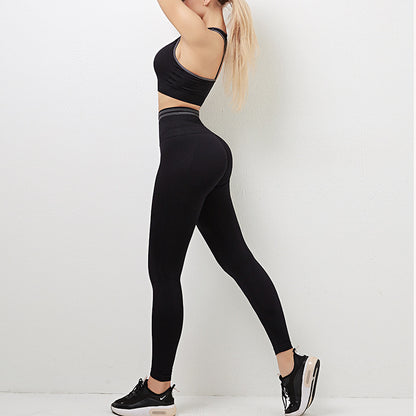 Kvinnor träna Activewear Sports-Bra outfit Leggings sömlösa fitness High-Waist Ny gym