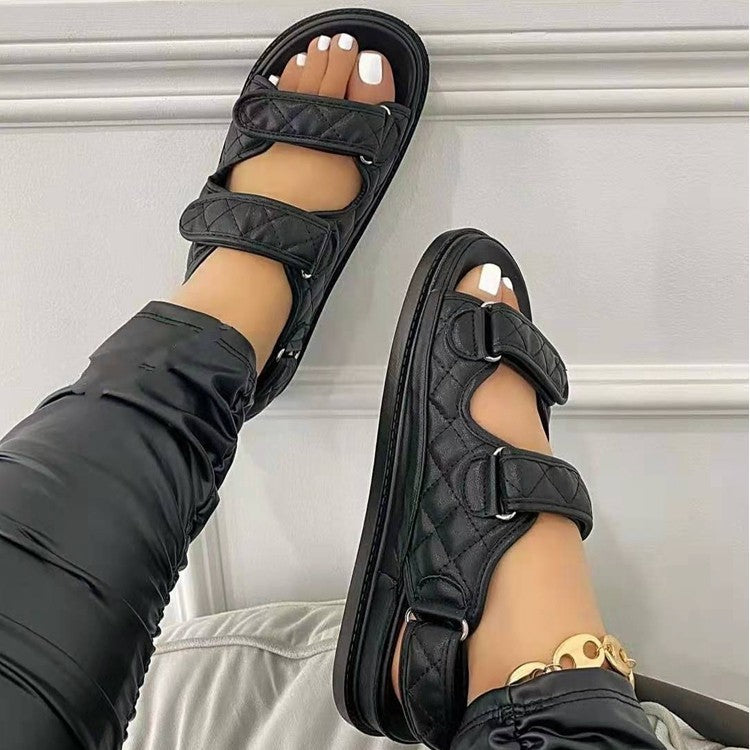 Sandales Velcro Sandales de plage pour femmes