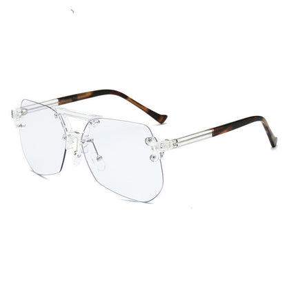 Lunettes anti-bleues Lunettes plates sans monture Hommes