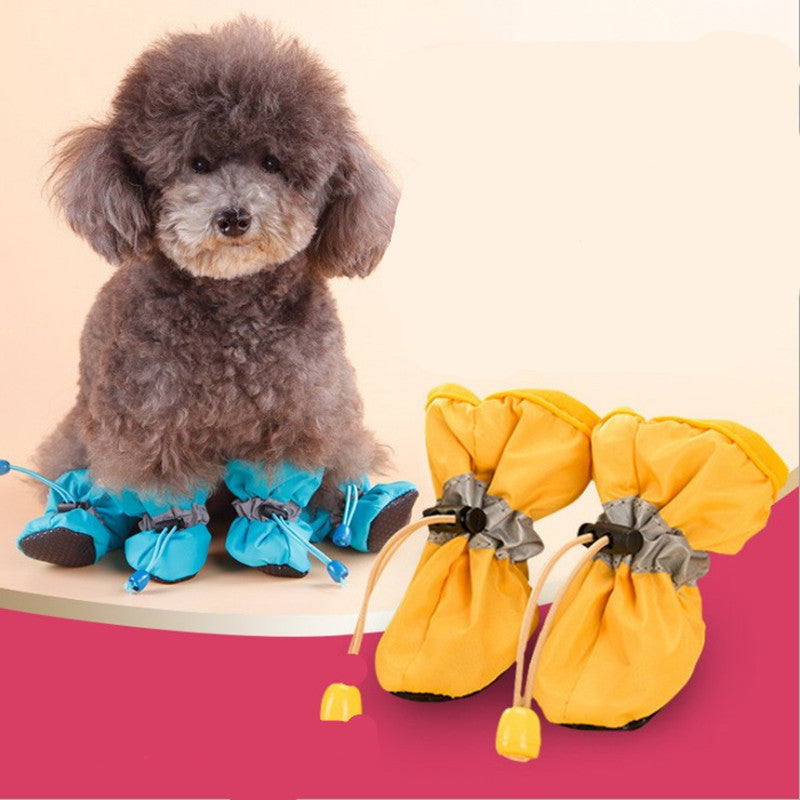 Chaussures pour chien Chaussures pour chien en peluche Couvre-chaussures antidérapants pour animaux de compagnie pour tout-petits