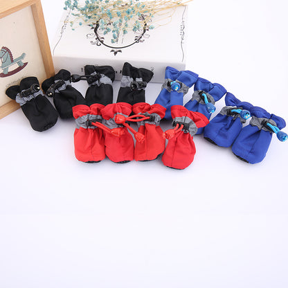 Chaussures pour chien Chaussures pour chien en peluche Couvre-chaussures antidérapants pour animaux de compagnie pour tout-petits