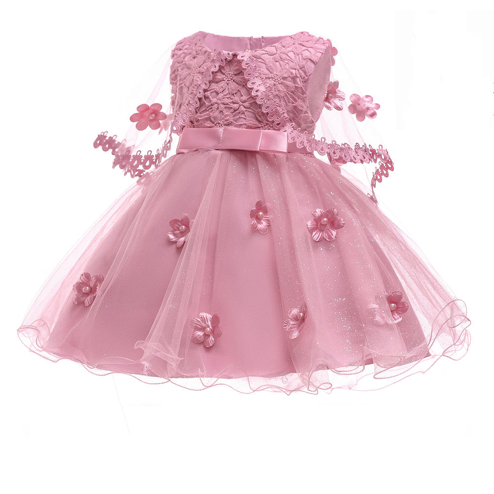 Robe de princesse de mariage élégante pour filles, robe formelle de fête pour enfants