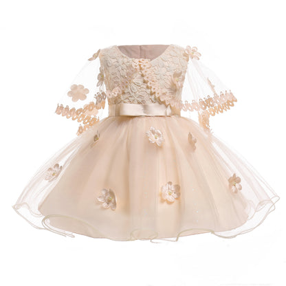 Robe de princesse de mariage élégante pour filles, robe formelle de fête pour enfants