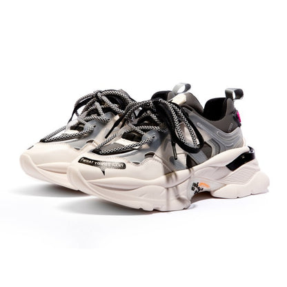 NYA kvinnor skor 2021 Chunky Sneakers Kvinnor Vulcanize Skor