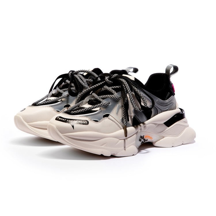 NYA kvinnor skor 2021 Chunky Sneakers Kvinnor Vulcanize Skor