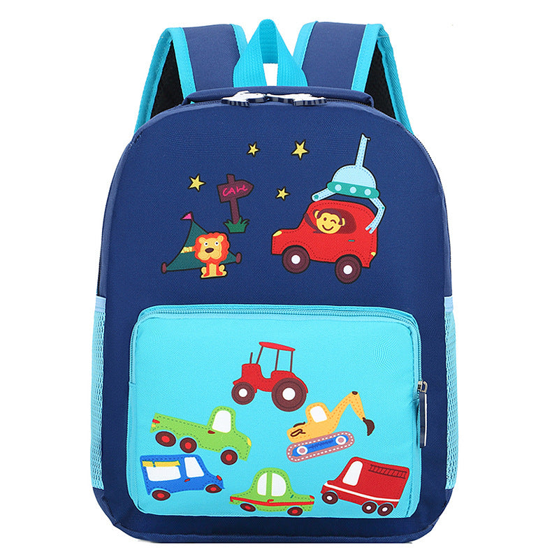 Sac à dos de maternelle, dessin animé, enfants mignons, sortent pour réduire le fardeau du sac à dos, tissu en Nylon, couleur frappée, sac d'école pour petits animaux