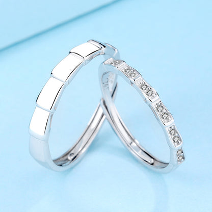 Sterling Silver Couple Rings For Men And Women