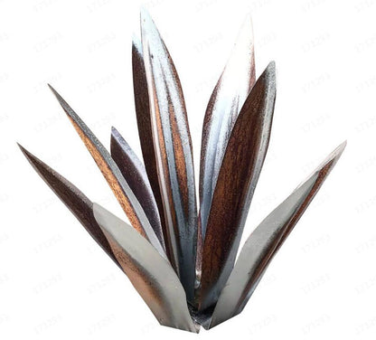 DIY Metal Art 9 Leaves Tequila Rustic Sculpture Rust Garden Yard Art Statues Craft Home Decor Signs Decoration