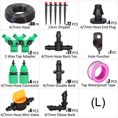 50M Automatic Garden Irrigation System Kit Timer