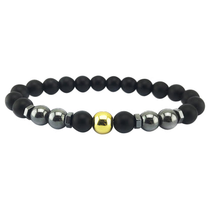 Natural Black Hematite Tiger Eye Beaded Bracelets Men For Magnetic Health Protection Women Jewelry