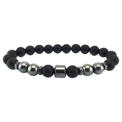 Natural Black Hematite Tiger Eye Beaded Bracelets Men For Magnetic Health Protection Women Jewelry
