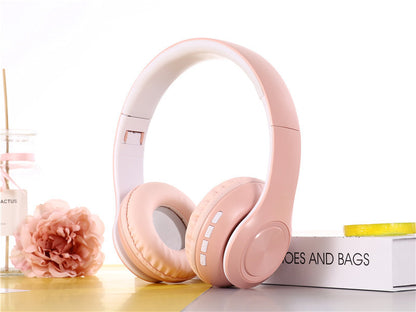 HIFI Trådlösa Hörlurar Bluetooth Stereo Headset Musik Headset FM SD Kort Sport Hörlurar Med Mikrofon För PC