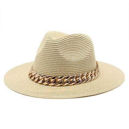 Sommarhattar Vårsvart Khaki Beach Casual Sommarhatt för män