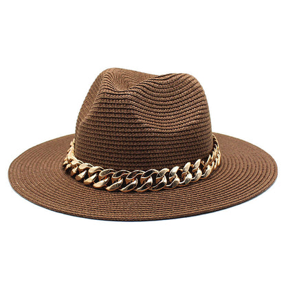 Sommarhattar Vårsvart Khaki Beach Casual Sommarhatt för män