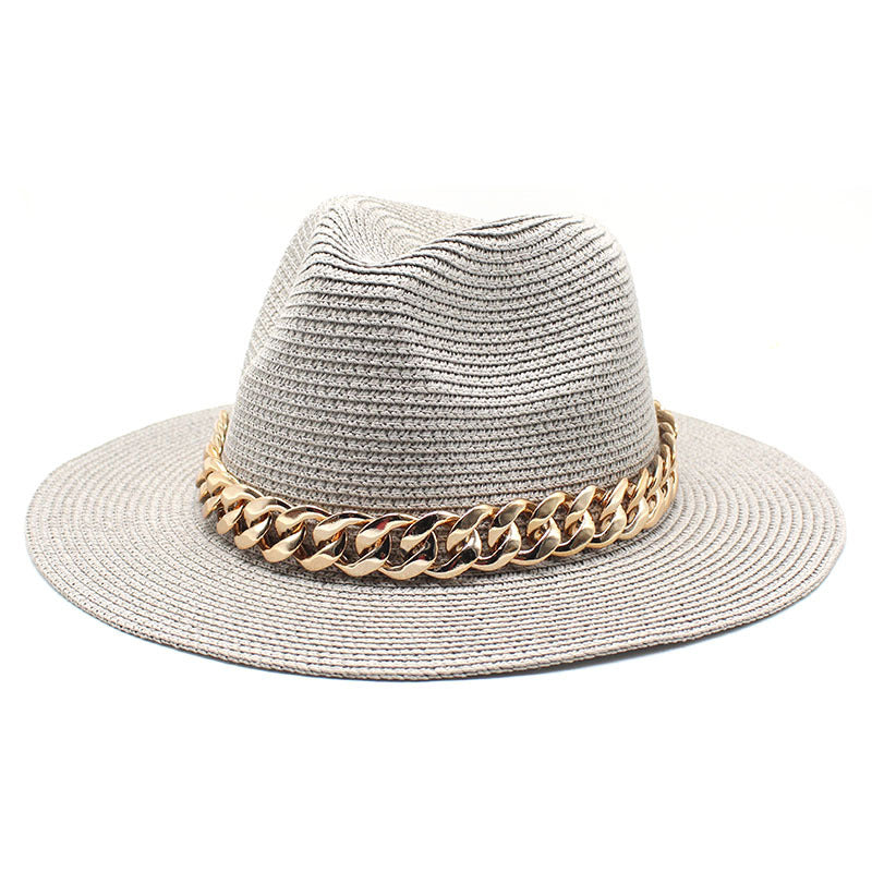 Sommarhattar Vårsvart Khaki Beach Casual Sommarhatt för män