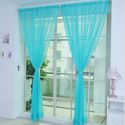 Rideaux en Tulle solide, modernes, pour salon, transparents, pour fenêtre, pour la chambre à coucher