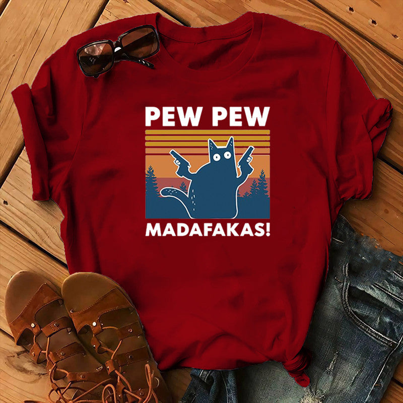 Kortärmad Pew Maddakas T-shirt Europeisk storlek Topp