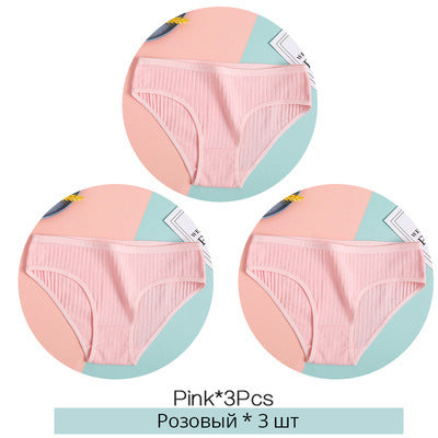 Women Underpants Solid Girls Briefs Sexy Female Lingerie M-XL Comfort Underwear