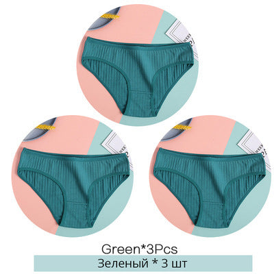 Women Underpants Solid Girls Briefs Sexy Female Lingerie M-XL Comfort Underwear