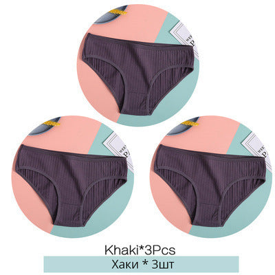 Women Underpants Solid Girls Briefs Sexy Female Lingerie M-XL Comfort Underwear