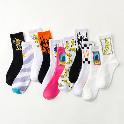 Chaussettes Hip Hop, Chaussettes Tube, Chaussettes Skateboard, Chaussettes Couple