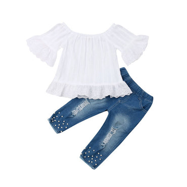 Chemise et short pour filles, vêtements pour enfants, ensemble pour bébés