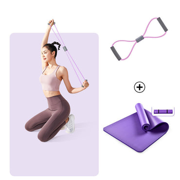 Premium NBR Yoga Mat Set - Thickened Widened Non-Slip Yoga Mat with Complete Fitness Accessories