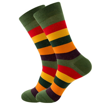 Striped Men's Socks Square Tube Socks Wave Women's Socks