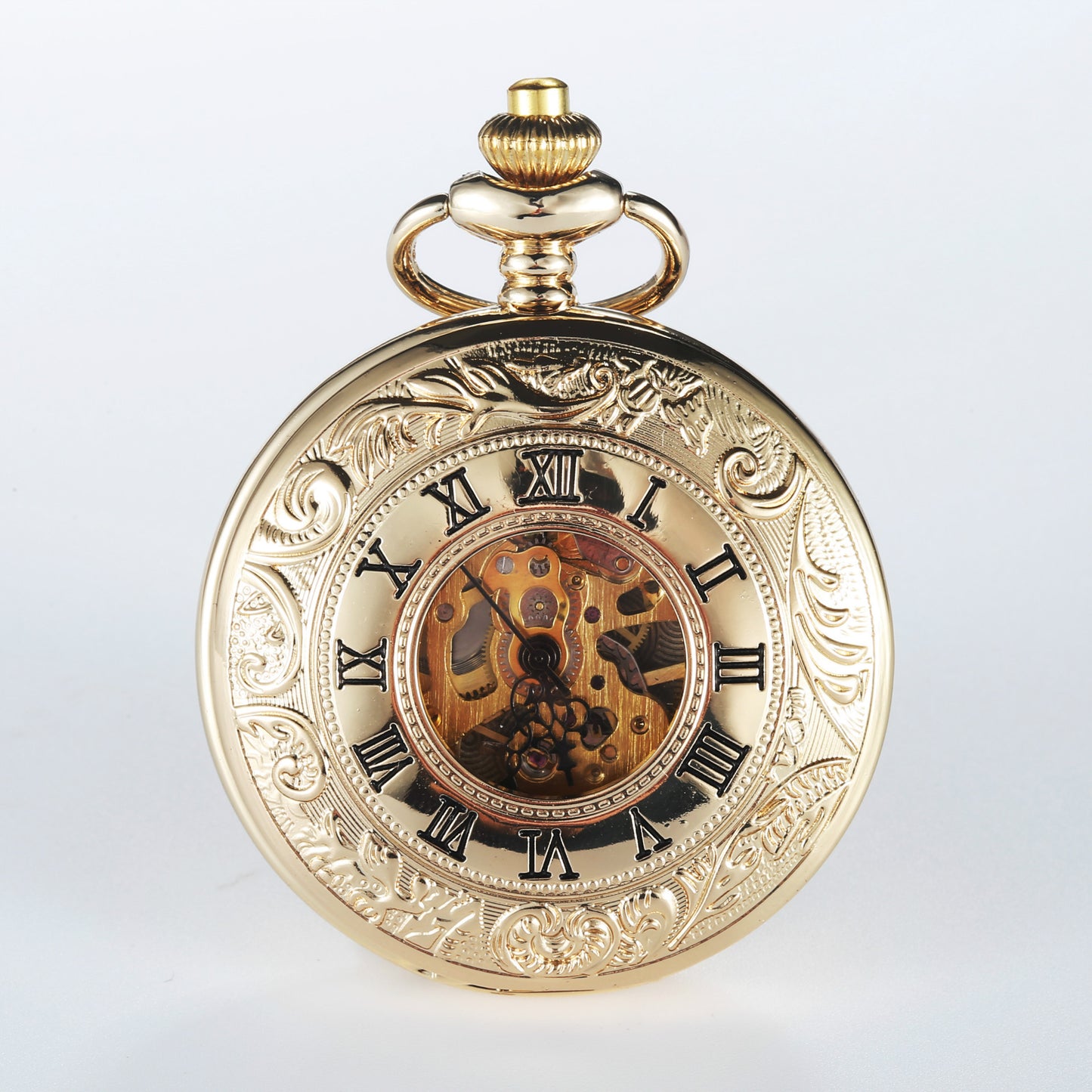 Vintage Carved Hollow Gift Souvenir Pocket Watch