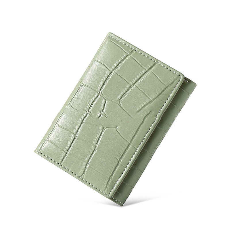 Fashion Simple Short Buckle Tri-fold Wallet