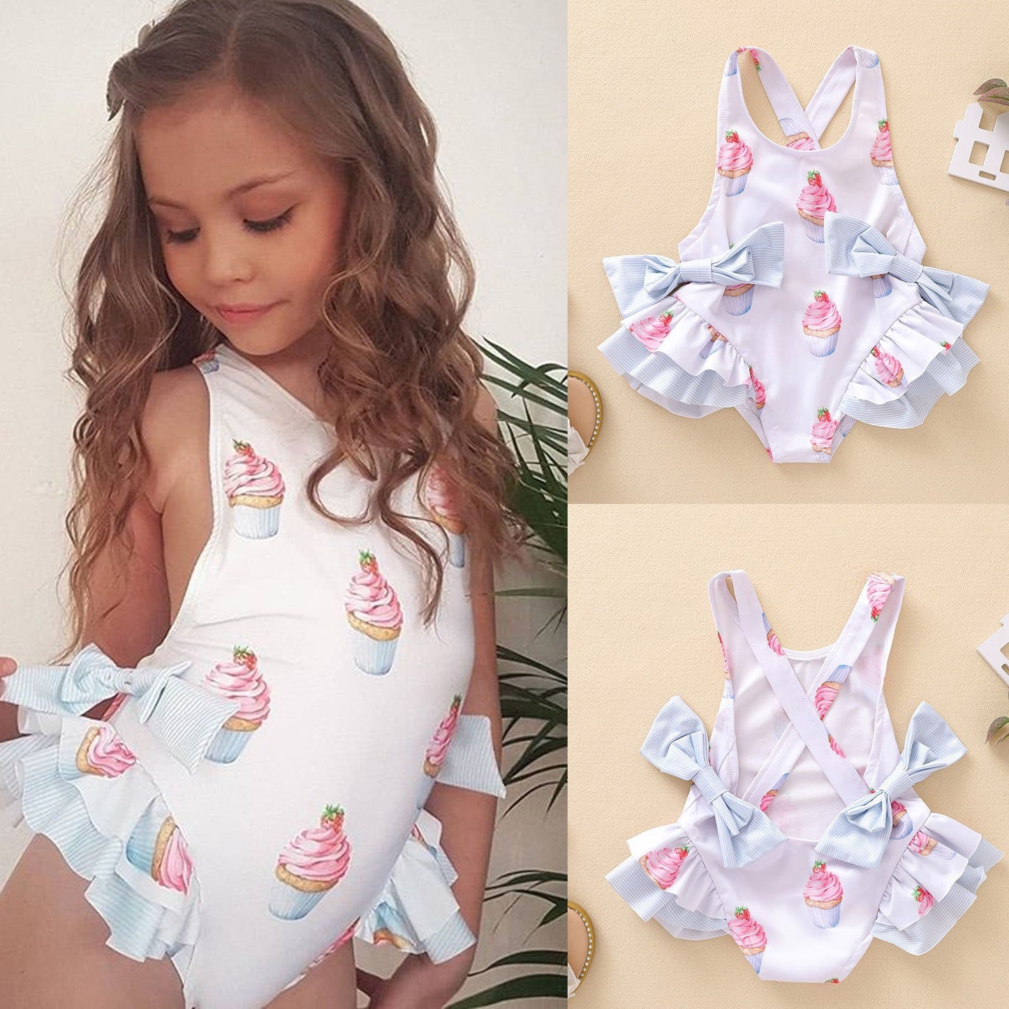 Robe d'été imprimée pour enfants filles