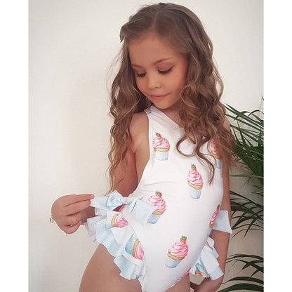 Robe d'été imprimée pour enfants filles