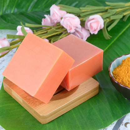 100g Turmeric Essential Oil Handmade Soap Cleansing Body Soap Old Ginger Soap