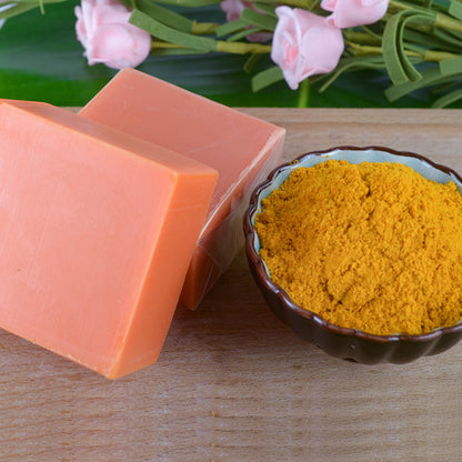 100g Turmeric Essential Oil Handmade Soap Cleansing Body Soap Old Ginger Soap