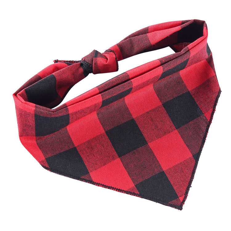 Justerbar Hund Bandana Bomull Husdjur Halsduk Katt Triangel Scarf Mjuk Saliv Handduk Liten Medium Stor Hundtillbehör