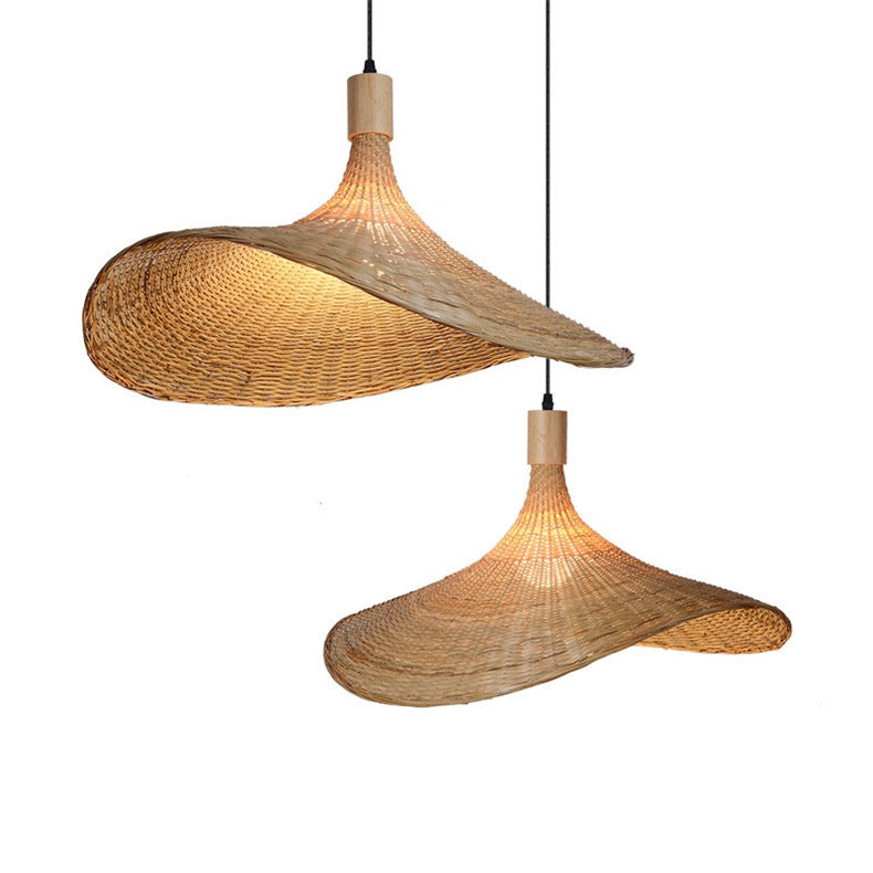 Bamboo Chandelier Nya japanska Style Lampor