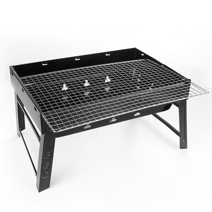Stainless Steel Folding Barbecue Grill Charcoal Grill Korean Skewers Grill