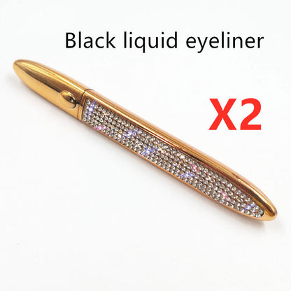 Diamant-stoppad magisk limfri Eyeliner