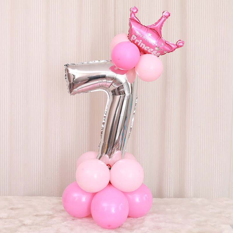 Birthday party aluminum balloon