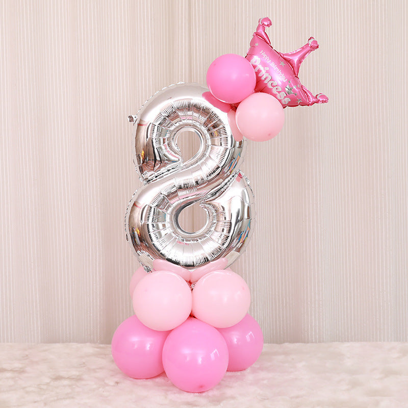 Birthday party aluminum balloon