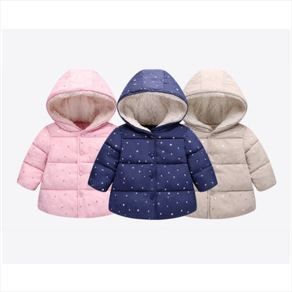 Commerce extérieur nouvelle veste rembourrée en coton pour enfants, veste rembourrée en coton pour bébé Style étoile